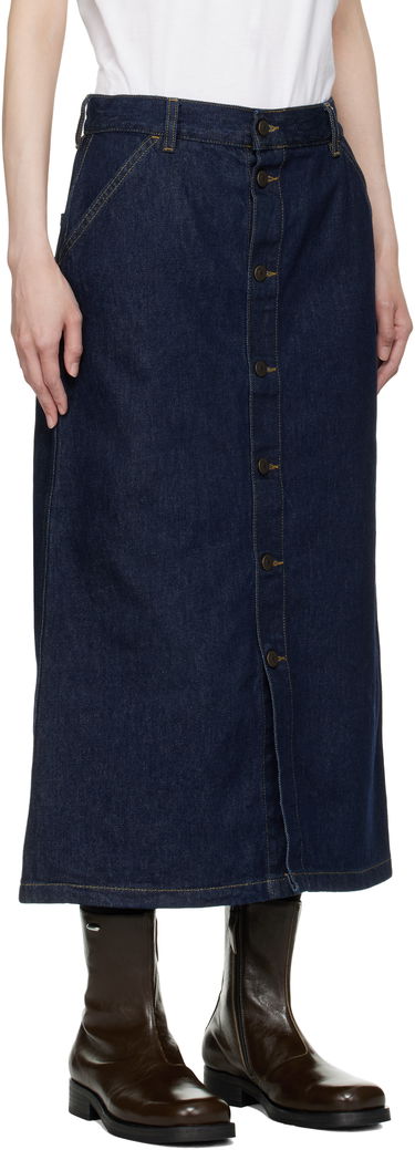 Пола Carhartt WIP Work In Progress Marvin Denim Midi Skirt Тъмно синьо | I034647 0102, 1