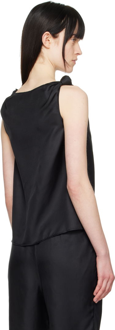 Потник Loulou de Saison Loulou de Saison Remy Knotted Tank Top Черно | REMY, 2