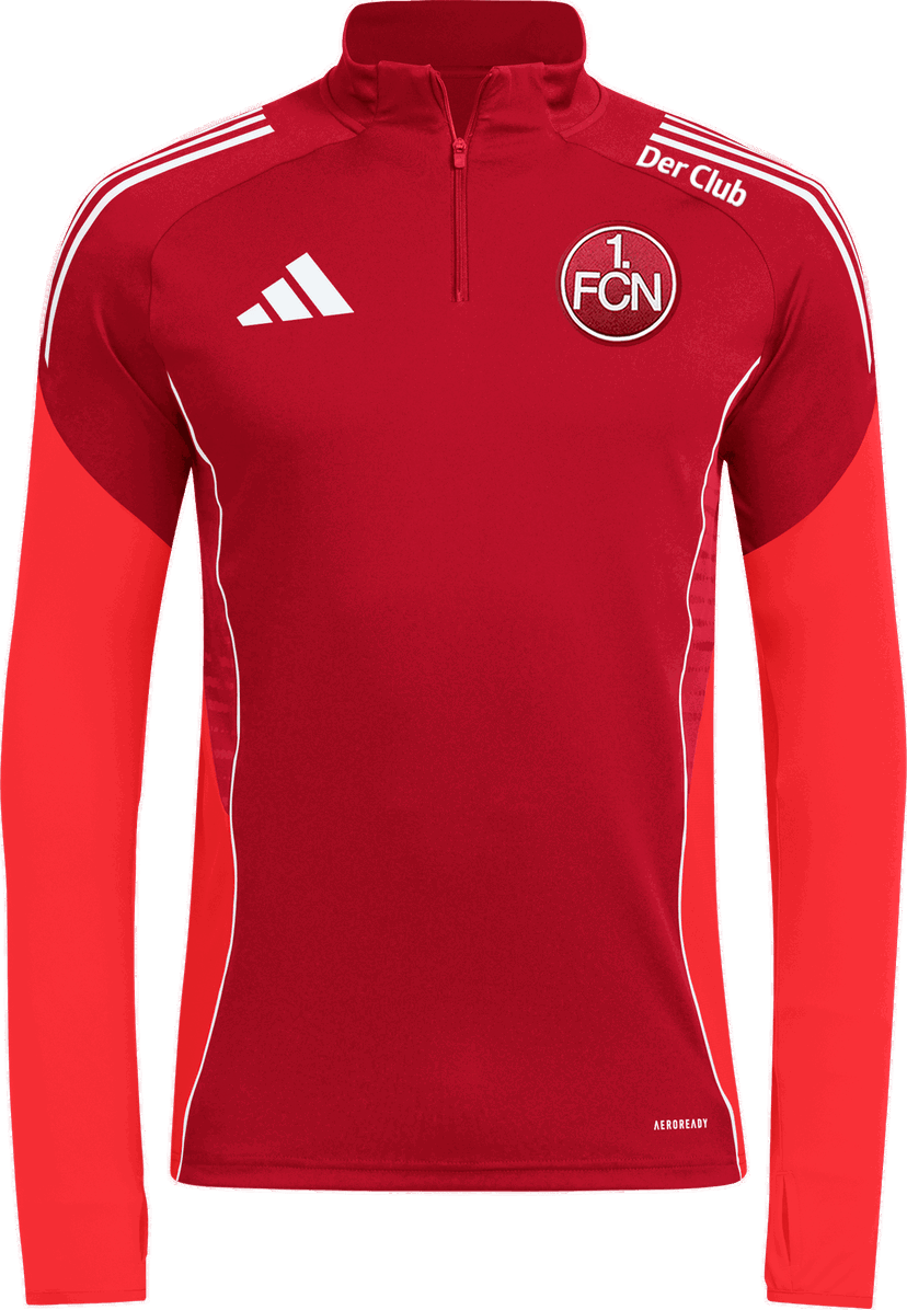 Суитчър adidas Originals 1. FC Nürnberg Der Club AEROREADY Long Sleeve Quarter-Zip Training Top Червено | 6fcnji6500