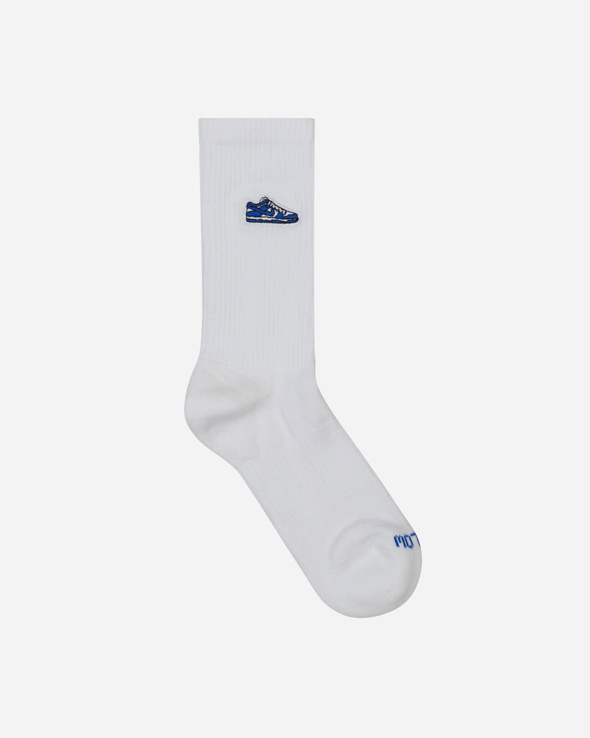 Чорапи Nike Everyday Plus Cushioned Crew Socks White / Varsity Royal Бяло | FQ0326-100