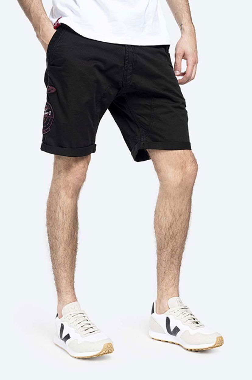 Къси панталони Alpha Industries Kerosene Patch Shorts Черно | 116212.03