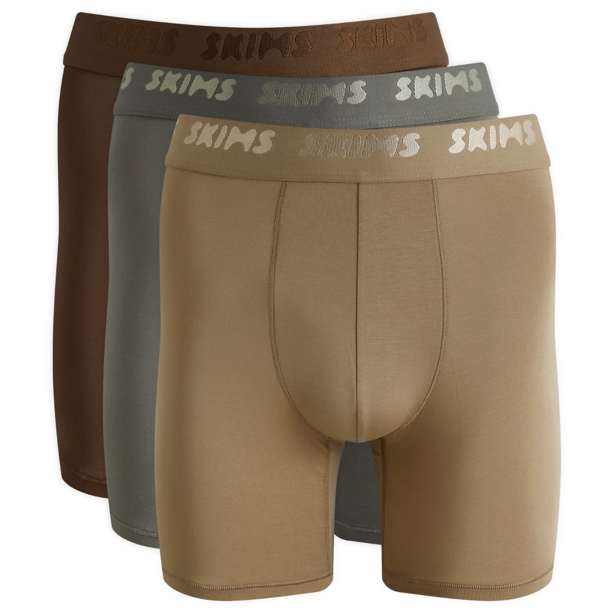 Боксерки SKIMS Stretch Boxer Briefs 5" - 3-Pack Многоцветен | BO-BBR-5630M-DS, 0