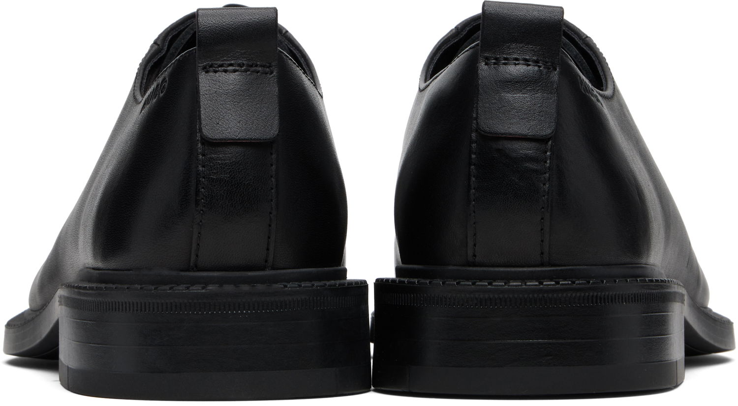 Кецове и обувки BOSS Hugo Logo Detail Leather Derbys Черно | 50552580, 1