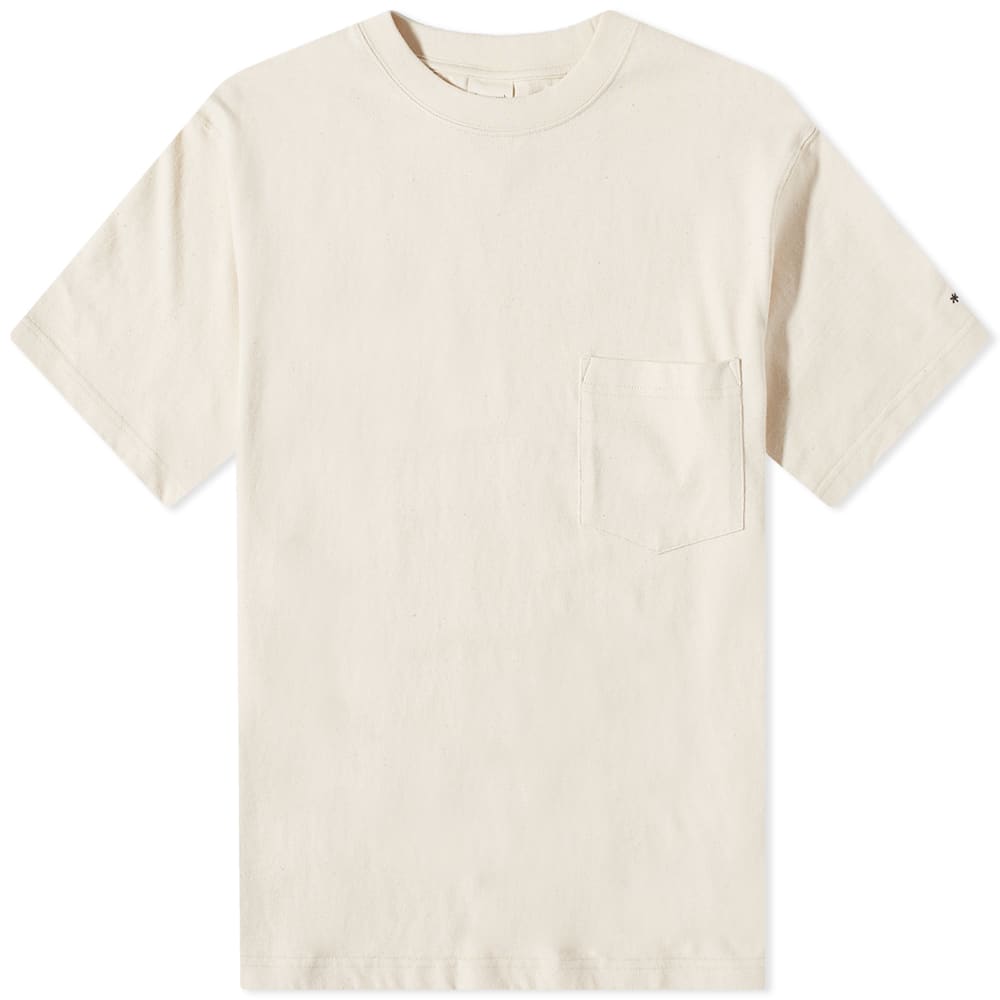 Тениска Snow Peak Recycled Cotton Heavy Tee Бежово | TS-22SU401-EC, 0