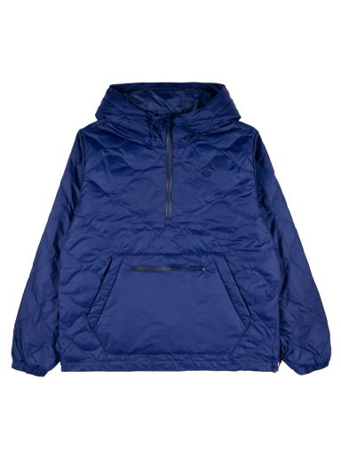 Пухо яке adidas Originals Down Quilted Half-Zip Puffer Jacket Тъмно синьо | h13589