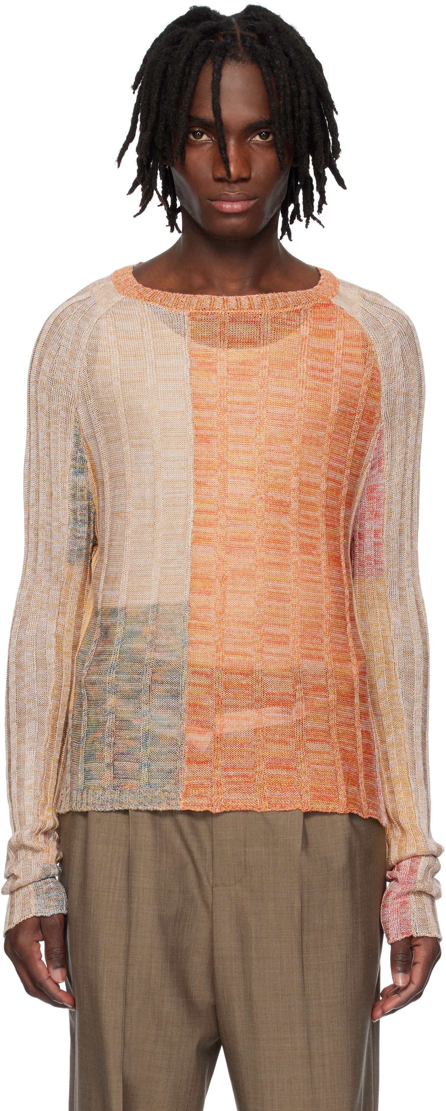 Пуловер Eckhaus Latta Eckhaus Latta Symphony Knit Sweater Многоцветен | 8021-EL-PS25-R - REEF, 0