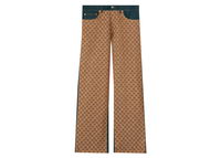 Gucci x GG-P Pattern Baggy Jean Dark Blue Denim