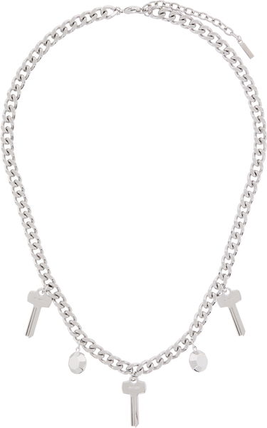 Колие We11done Charm Chain Necklace Металик | WD-AJ3-24-540-U-SV, 0