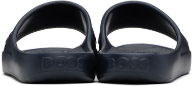 Кецове и обувки BOSS Embossed Logo Pool Slides Тъмно синьо | 50498207, 1