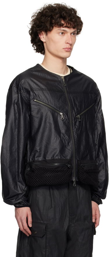 Яке бомбър Andersson Bell Andersson Bell Convex Collarless Bomber Jacket Черно | awa696m, 1