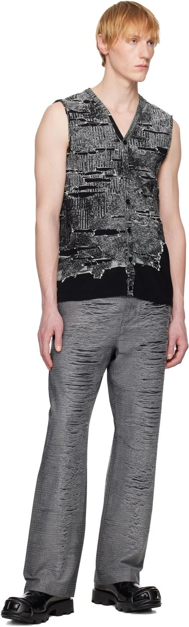 Пуловер Diesel Diesel K-Callisto Distressed Knit Vest Черно | A19222-0AFBV-900, 3