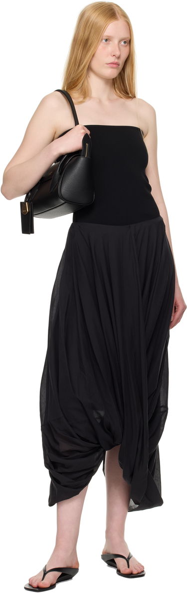 Пола TOTEME TOTEME Cocoon Maxi Skirt Черно | 253-WRB0306-FB0430, 3