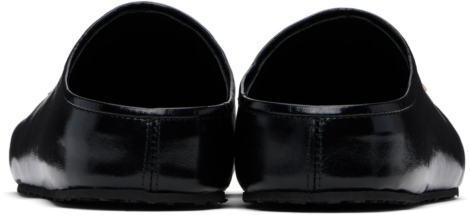 Аксесоари Marine Serre Marine Serre Smooth Leather MS Slip-on Loafers Черно | WFW044A CLEA0004, 1