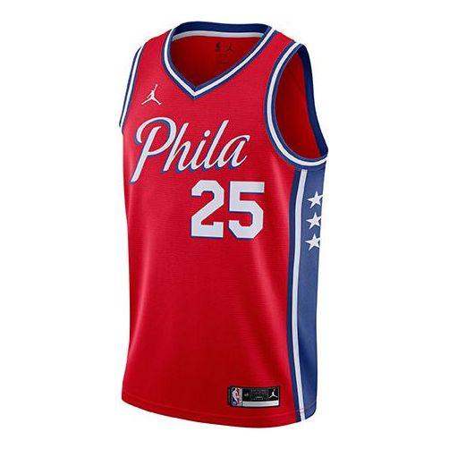 Фланелка Jordan Jordan Basketball Vest Jersey Philadelphia 76ers Simmons #25 Червено | CV9490-660