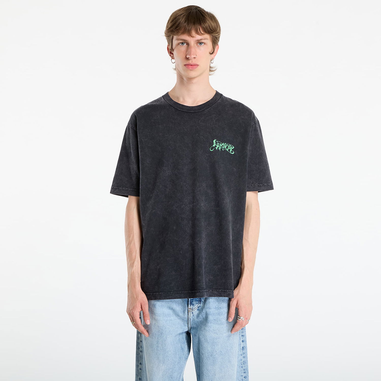 Тениска RIPNDIP RIPNDIP Squabble Up T-Shirt Vintage Wash Черно | RNDFALL25117, 0