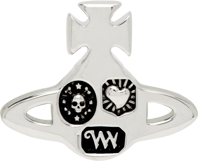 Обеци Vivienne Westwood Crispin Single Earring Металик | 6201037G-01P017-