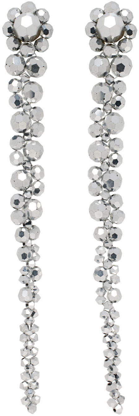 Обеци Simone Rocha Simone Rocha Crystal Drip Earrings Металик | ERG12 0903, 0