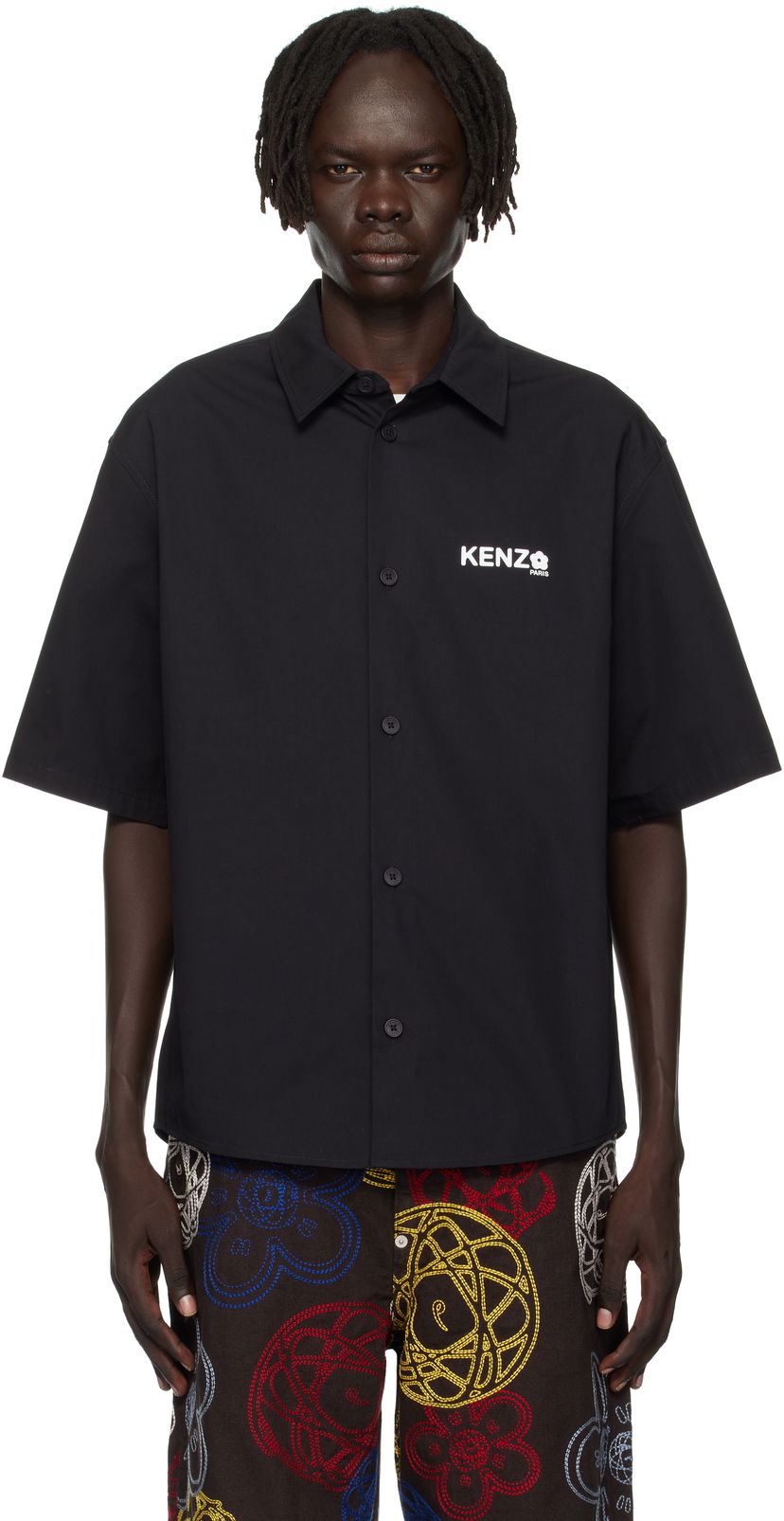 Риза KENZO Kenzo Paris 'Boke Flower 2.0' Button-Up Shirt Черно | FF55CH1299LP