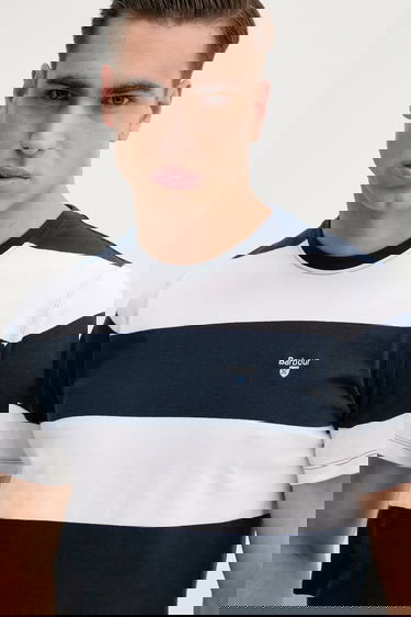 Тениска Barbour Barbour Whalton Stripe Tee Тъмно синьо | MTS1255, 3
