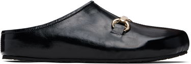 Аксесоари Marine Serre Marine Serre Smooth Leather MS Slip-on Loafers Черно | WFW044A CLEA0004, 0
