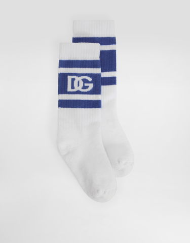 Чорапи Dolce & Gabbana Dolce & Gabbana Terry Logo Socks Бяло | LBKAC5JBCACW8265, 0