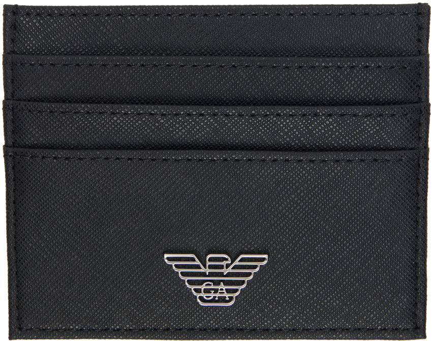 Портфейл Emporio Armani Regenerated Leather Card Holder Черно | Y4R173 Y138E, 0