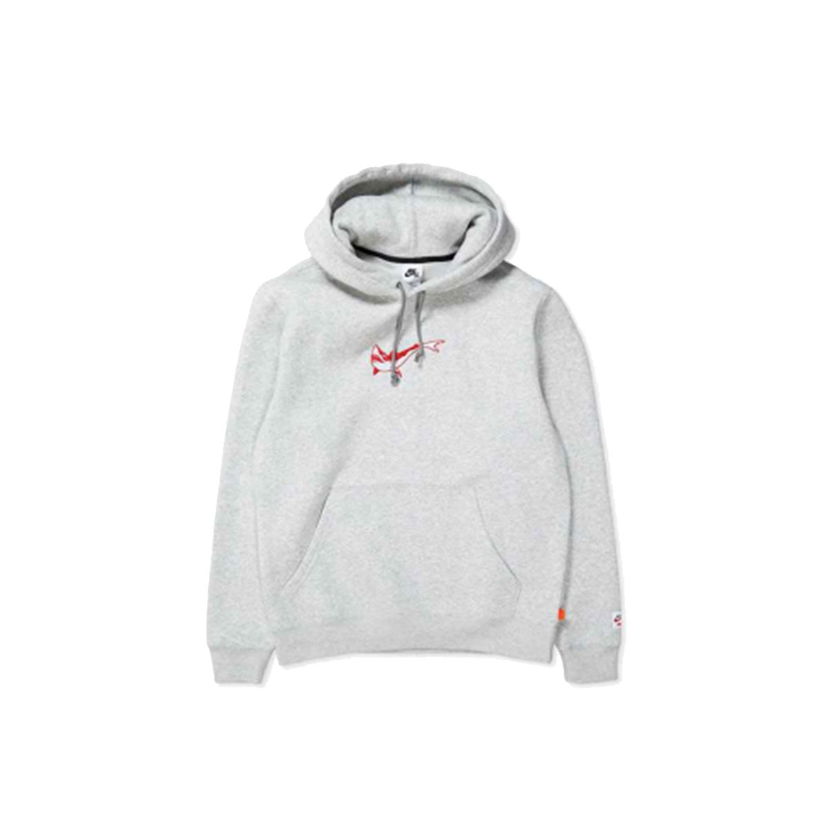 Суитчър Nike SB Orange Label x Oski Fleece Skate Hoodie Grey Heather - US L Сиво | DJ3680-050