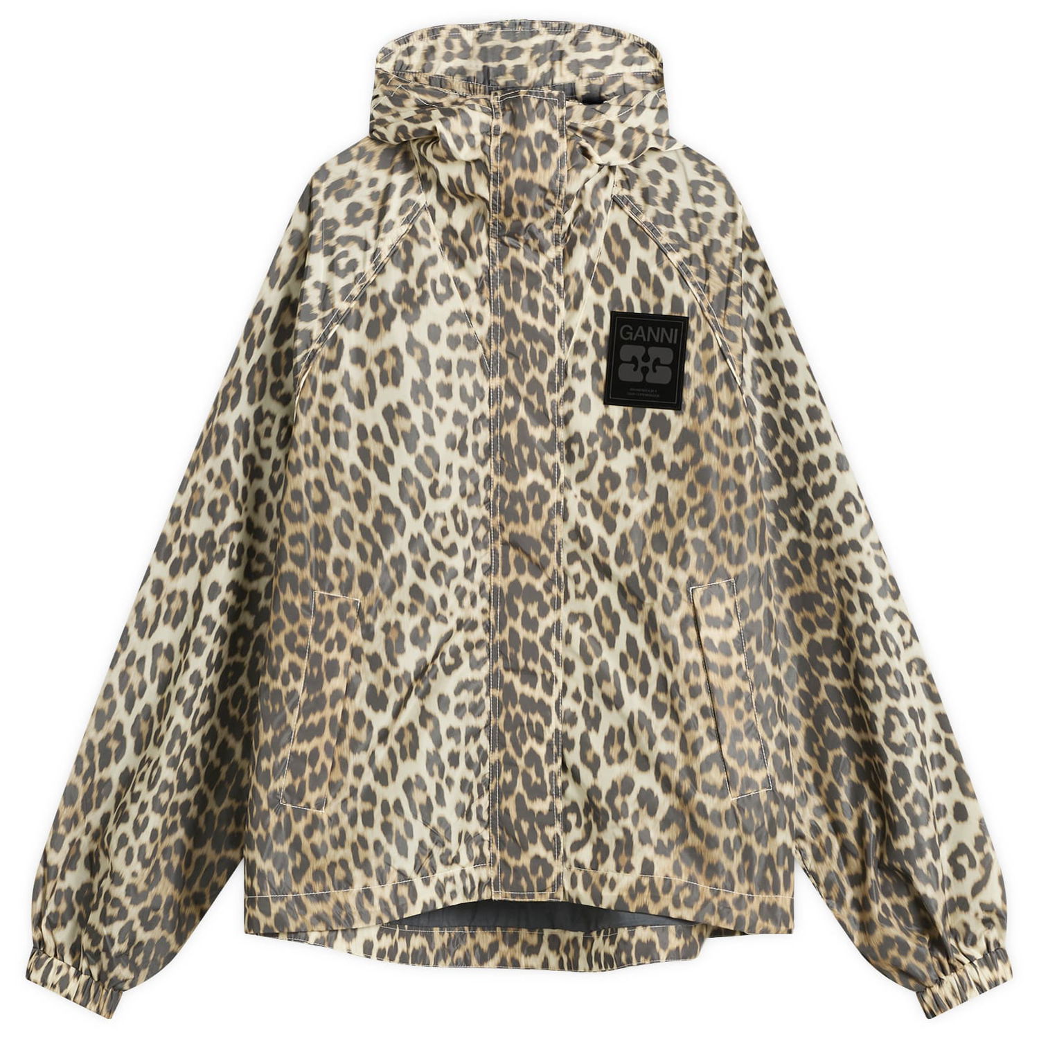 Яке GANNI GANNI Flyweight Nylon Jacket Бежово | W0738-859, 0