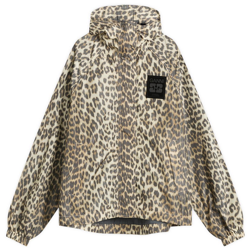 Яке GANNI GANNI Flyweight Nylon Jacket Бежово | W0738-859