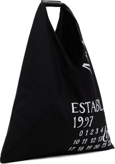 Голяма пазарска чанта Maison Margiela MM6 Maison Margiela Classic Triangle 'Established' Print Tote Черно | S54WD0039 P7260, 1