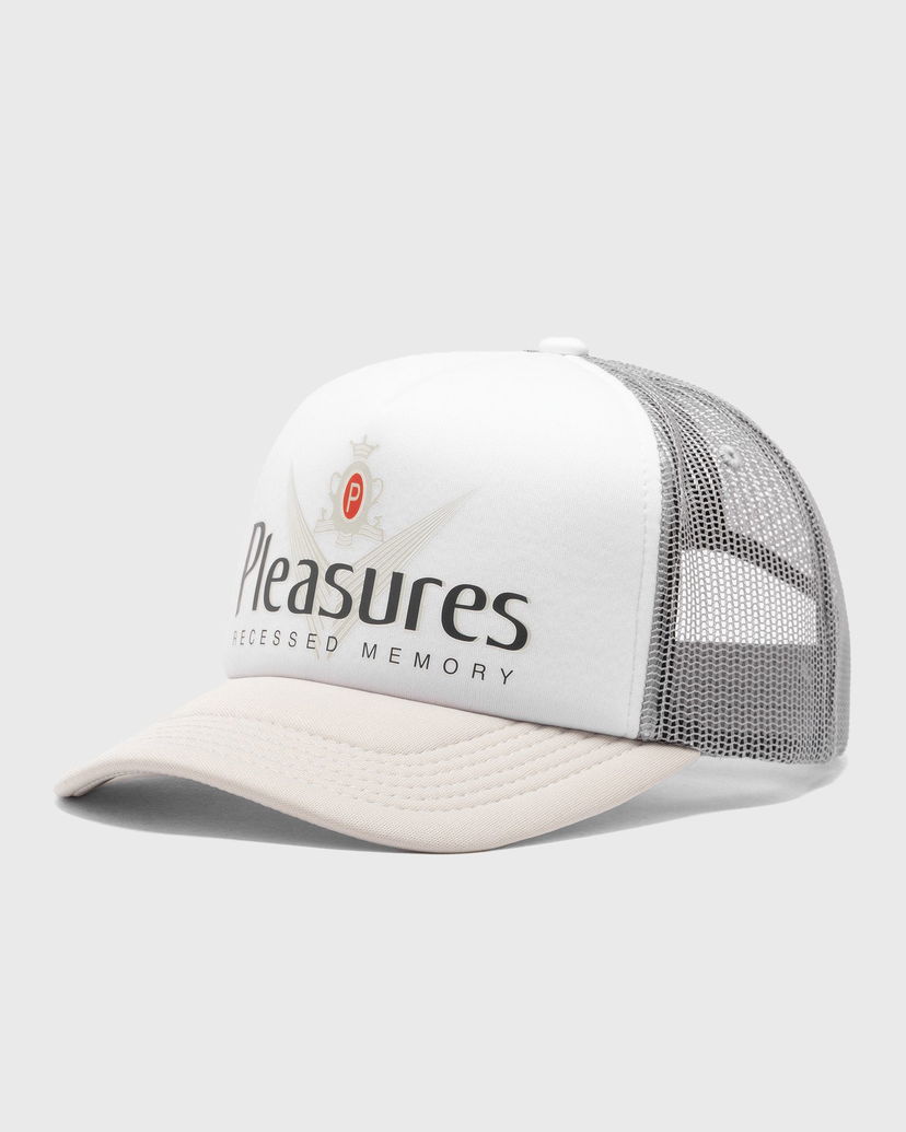 Шапка с козирка Pleasures PFUNK Trucker Cap Бяло | P24F093-SILVER