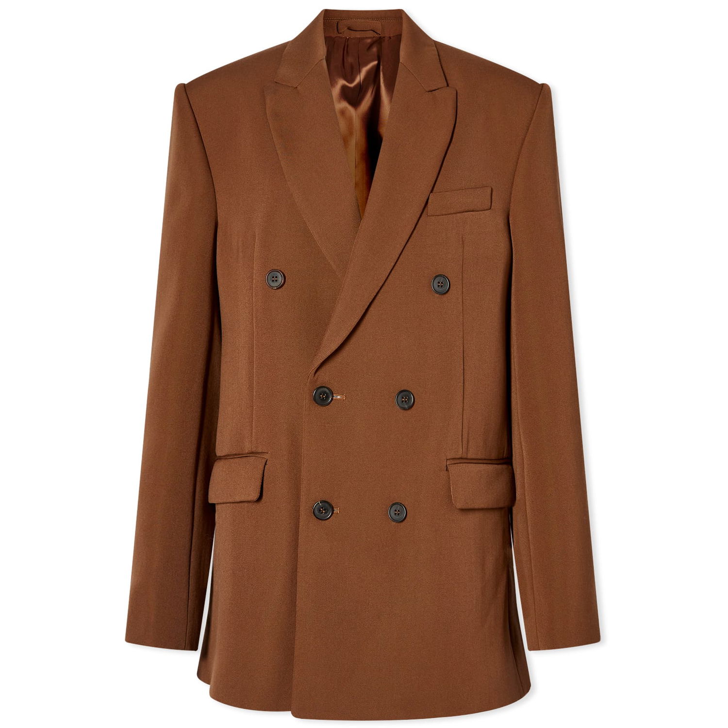 Облекло и аксесоари WARDROBE.NYC Double Breasted Blazer Кафяво | W4007PC, 0