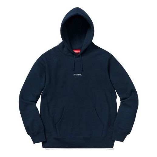 Суитчър Supreme Trademark Hooded Sweatshirt Тъмно синьо | SUP-FW18-302, 0