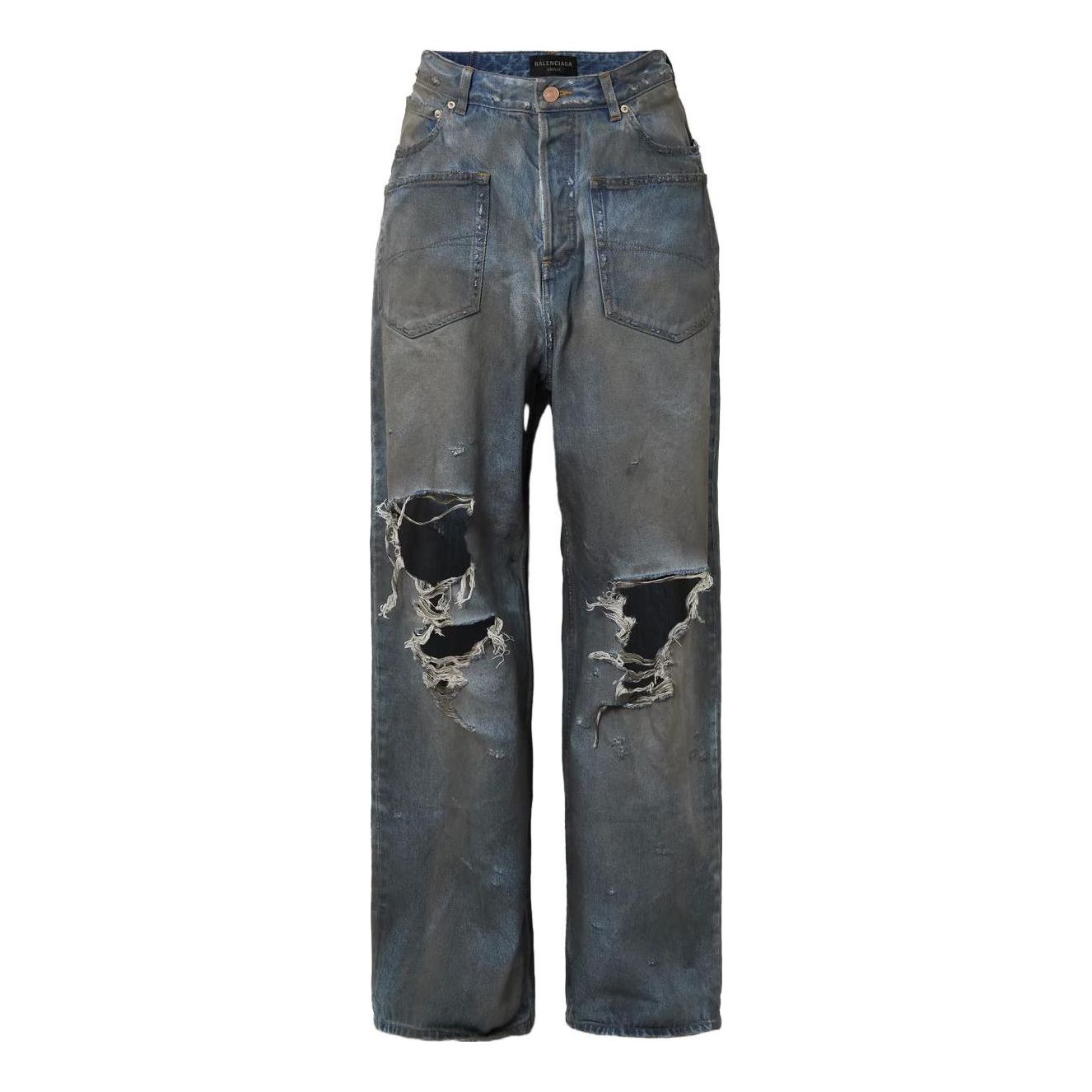 Дънки Balenciaga Patched Pockets Baggy Jeans Синьо | 751111TDW143359, 0