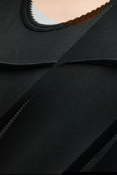 Pокля Maison Margiela MM6 Maison Margiela Cotton Fitted Maxi Dress Черно | S62DG0048.M20108.899, 4