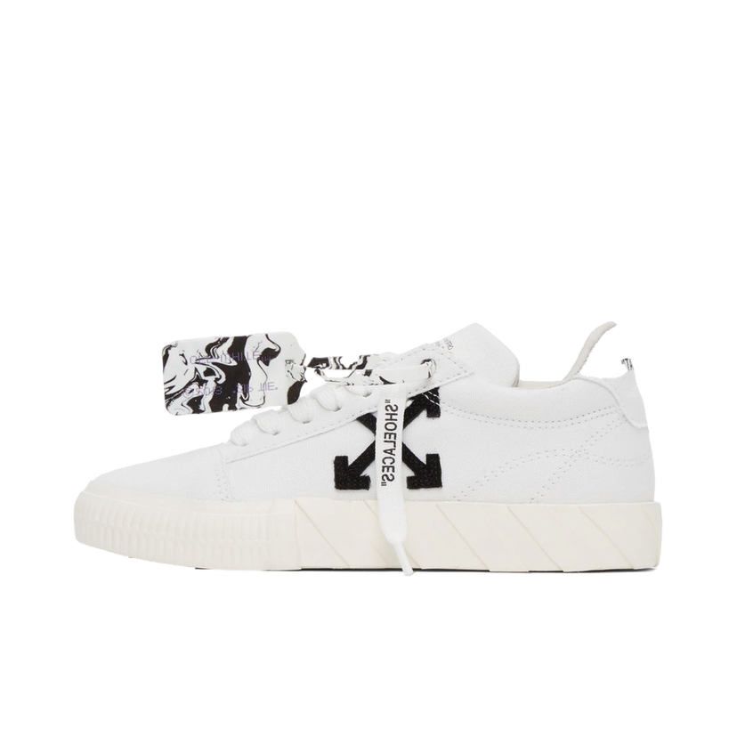 Кецове и обувки Off-White Low Vulcanized Eco Canvas W Бяло | OWIA178F21FAB0020110