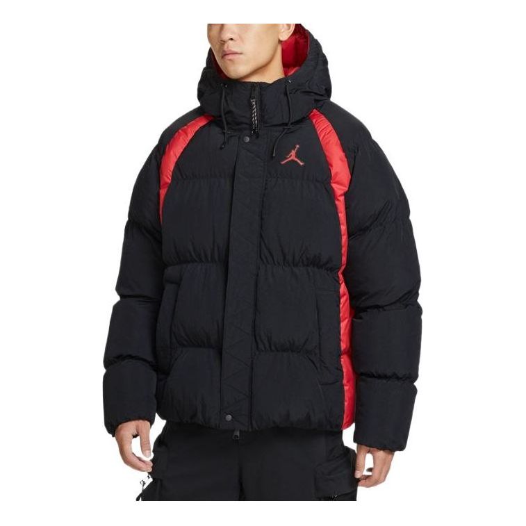 Пухо яке Jordan Jordan Geometry Pattern Hooded Jacket Черно | DX6596-010, 0