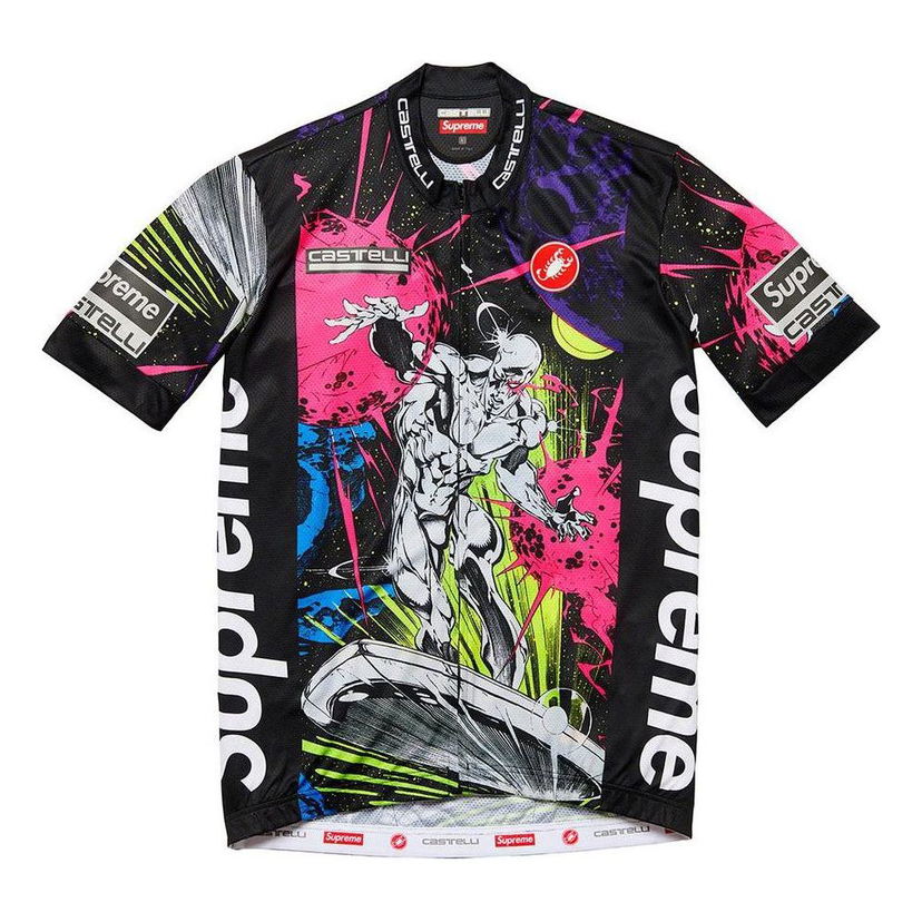 Фланелка Supreme Castelli Silver Surfer Cycling Jersey Черно | SUP-SS22-830
