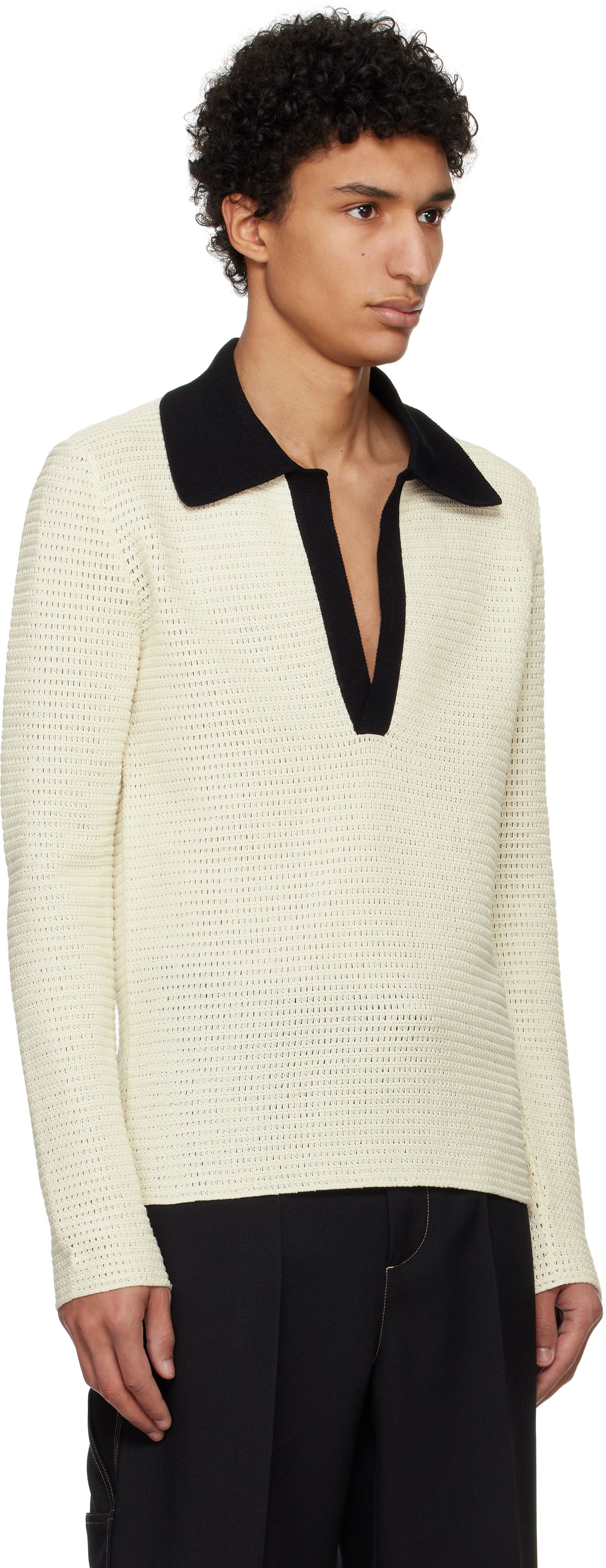 Пуловер Jil Sander Jil Sander Knit Polo Бежово | J22GL0112_J15434, 1