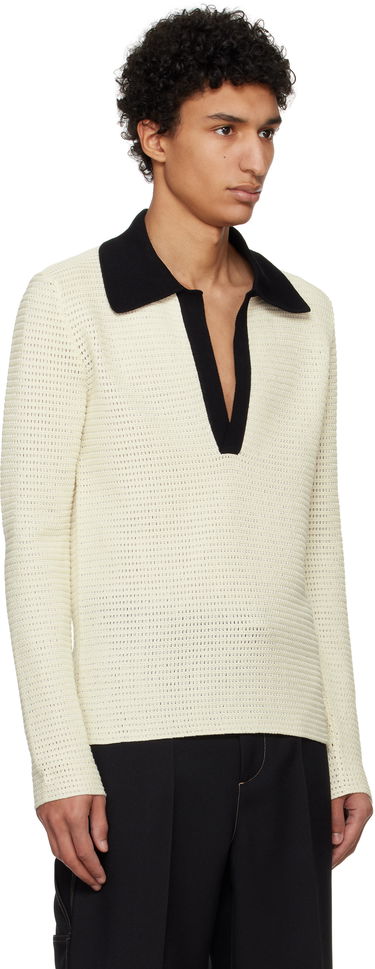 Пуловер Jil Sander Jil Sander Knit Polo Бежово | J22GL0112_J15434, 1