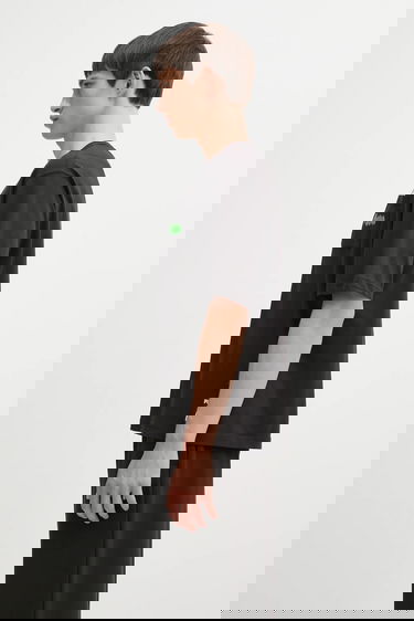 Тениска Puma Puma x RIPNDIP T-Shirt with Peeking Cat Pocket Print Черно | 633779, 1