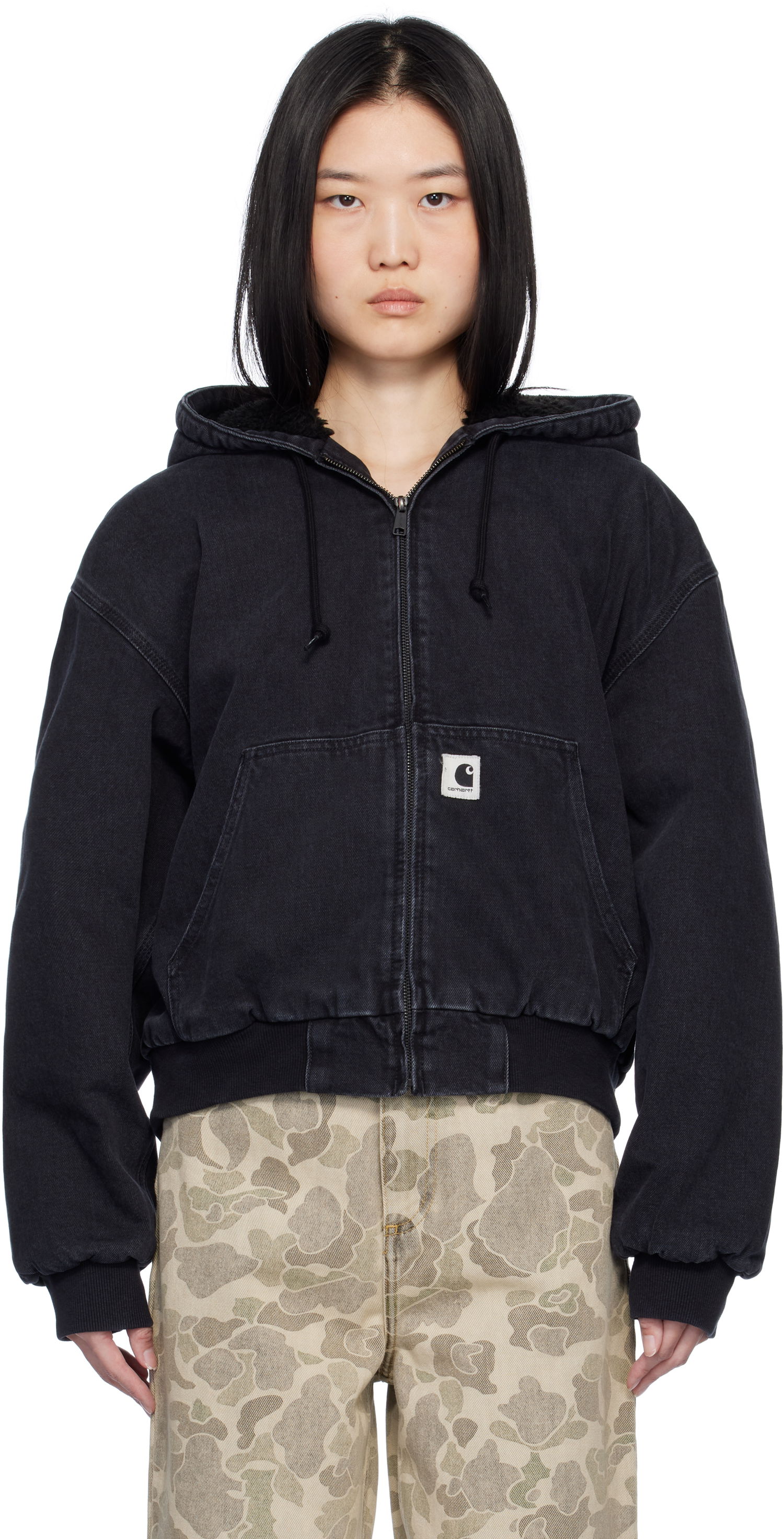 Суитчър Carhartt WIP Active Denim Jacket Черно | I032240 8906, 0