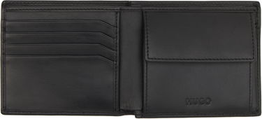 Портфейл BOSS Hugo Embossed Leather Wallet Черно | 50542006, 2
