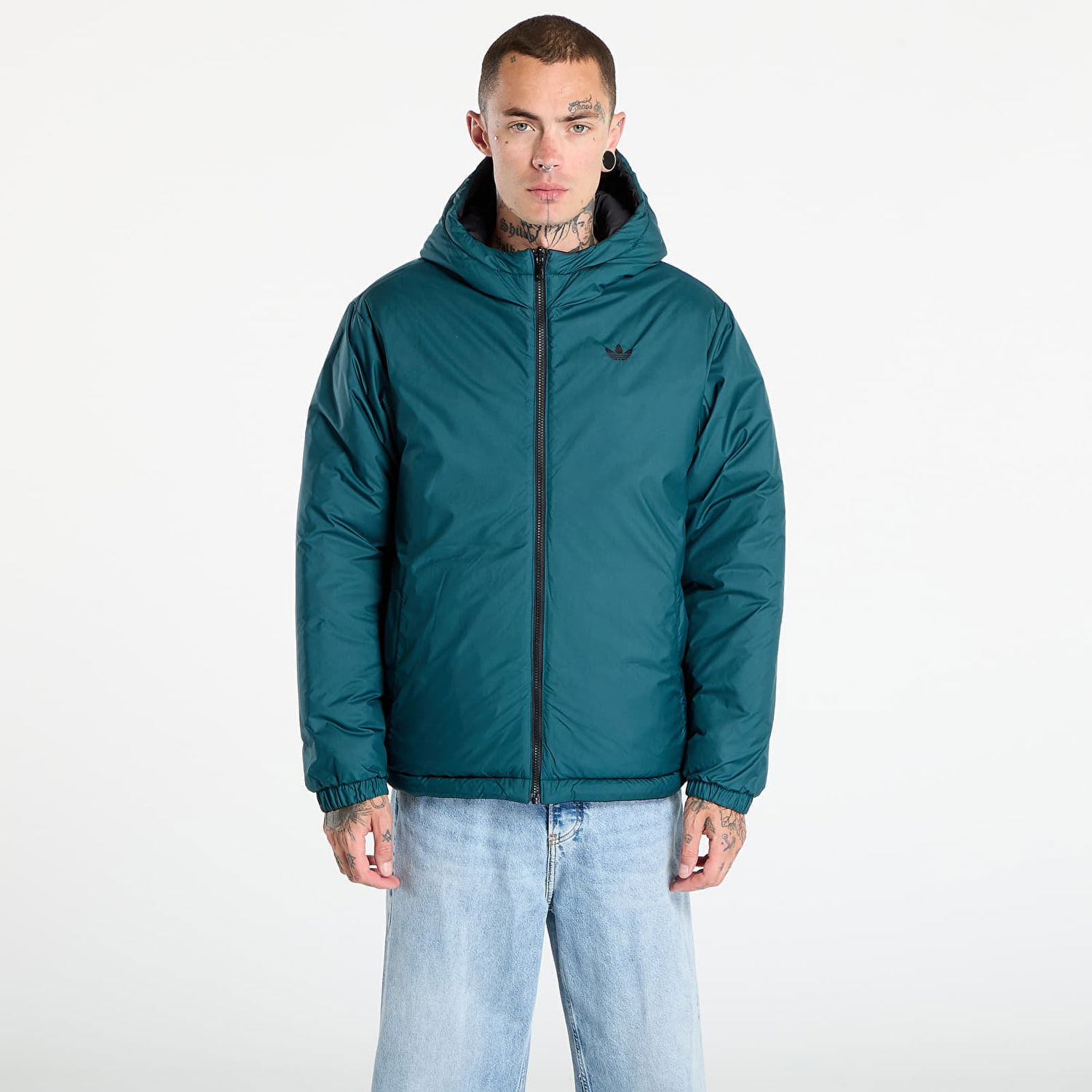 Пухо яке adidas Originals Adicolor Reversible Puffer Jacket Черно | JX6447, 1