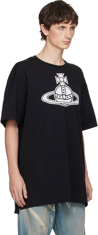 Тениска Vivienne Westwood Paris Orb Oversized T-shirt Черно | 3G01004B-J001M-, 1