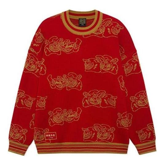 Пуловер Li-Ning Graphic Crew Neck Sweater Червено | AMBS025-1
