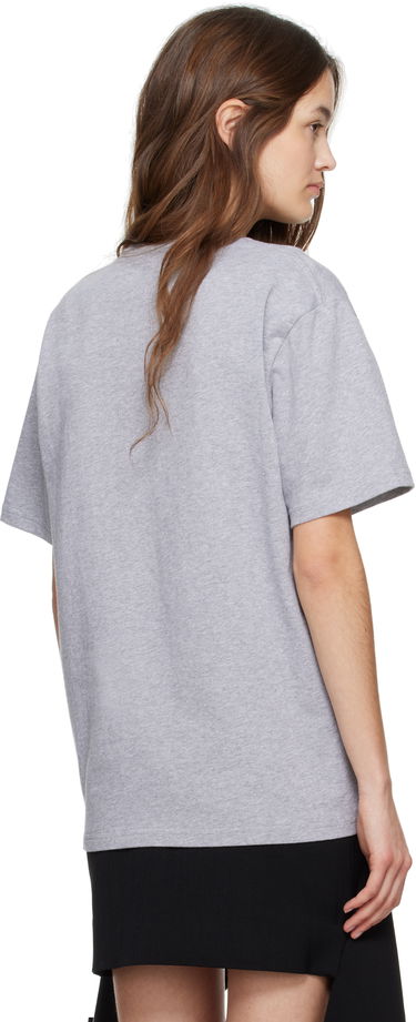 Тениска JW Anderson JW Anderson Flocked Logo T-Shirt Сиво | JT0282-PG1510, 2