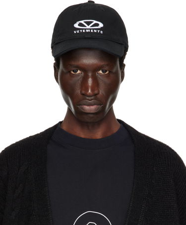 Шапка с козирка VETEMENTS Oval Logo Baseball Cap Черно | UA66CA100B, 0