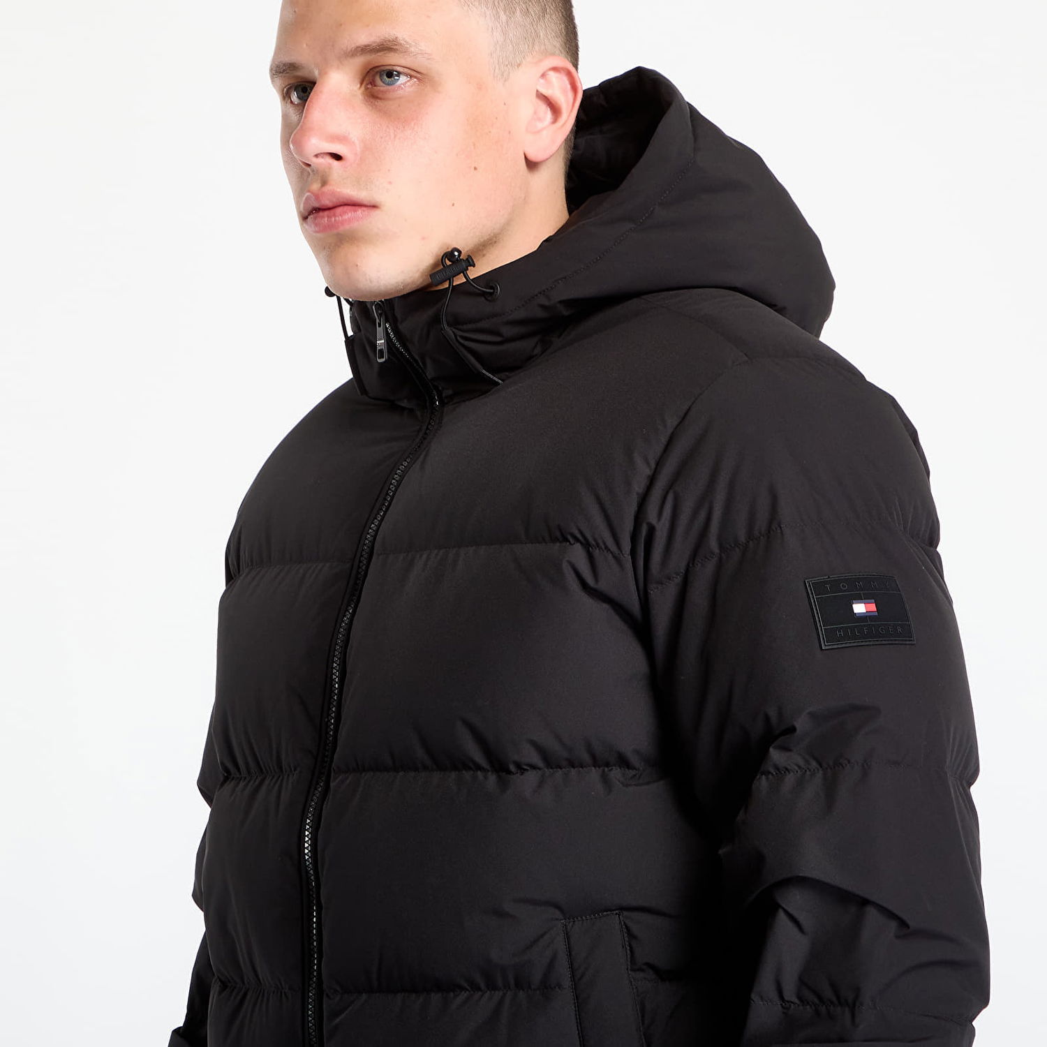 Пухо яке Tommy Hilfiger Jacket Down Hooded Puffer Jacket Black Черно | MW0MW40616-BDS, 1