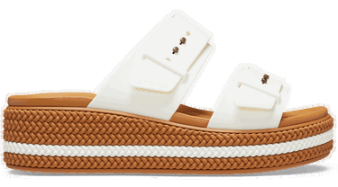 Кецове и обувки Crocs Brooklyn Woven Buckle Sandals Бяло | 209978-0WV, 0